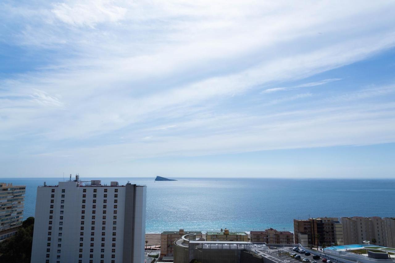 Sunset Waves Benidorm Julieta Vistas Al Mar Premium 200 Mt2 Con Jacuzzi En Terrazaアパートメント エクステリア 写真