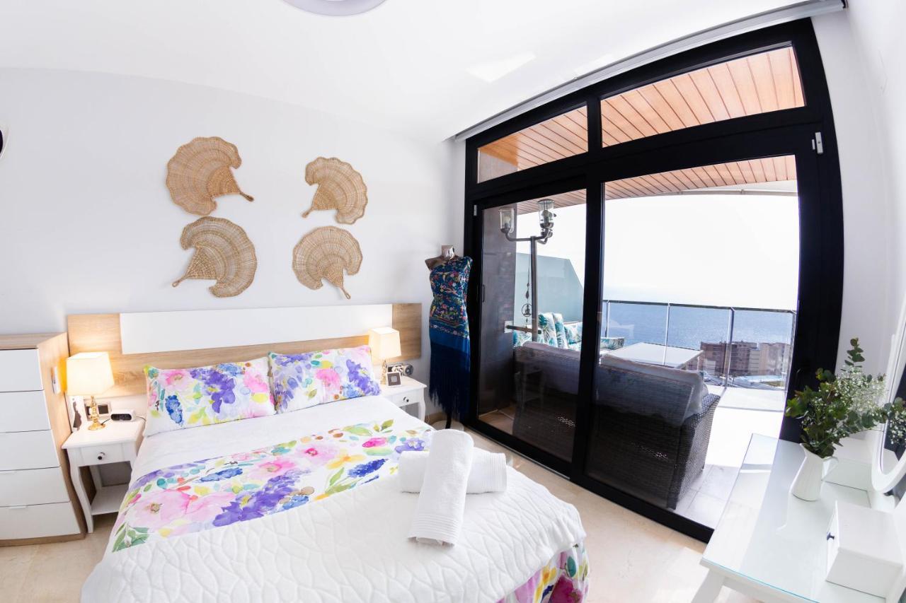 Sunset Waves Benidorm Julieta Vistas Al Mar Premium 200 Mt2 Con Jacuzzi En Terrazaアパートメント エクステリア 写真