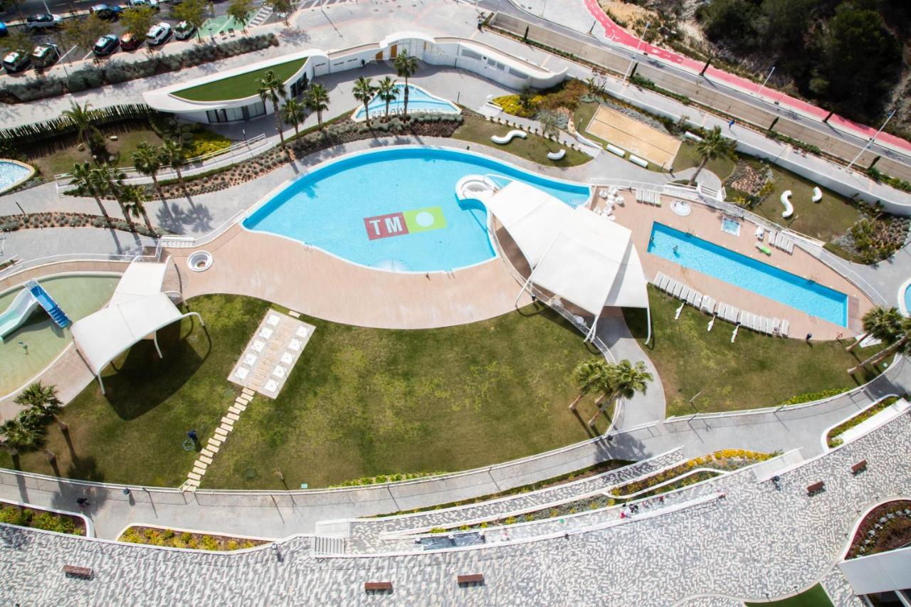 Sunset Waves Benidorm Julieta Vistas Al Mar Premium 200 Mt2 Con Jacuzzi En Terrazaアパートメント エクステリア 写真